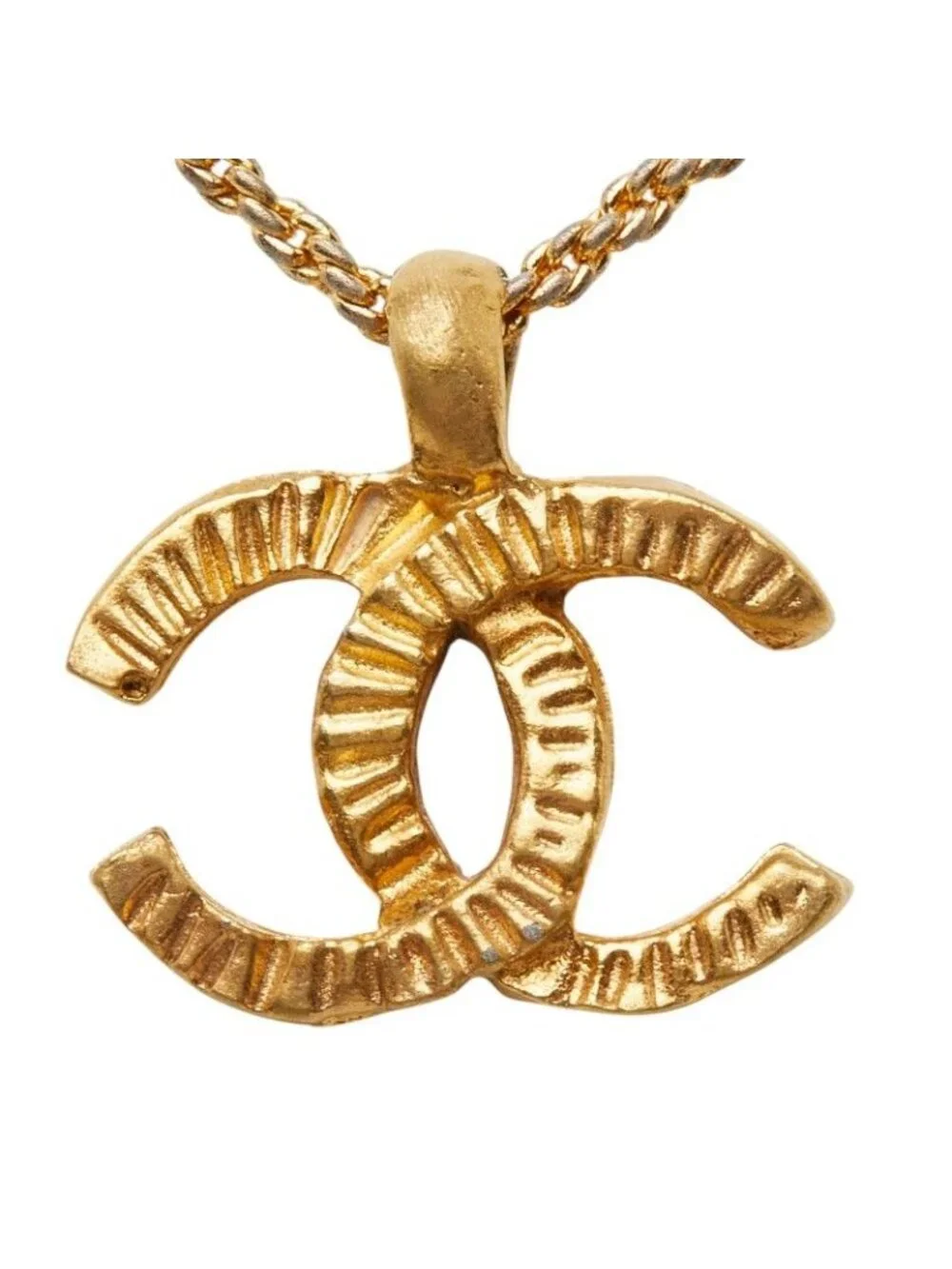 Chanel CC Logo Pendant Gold Plated